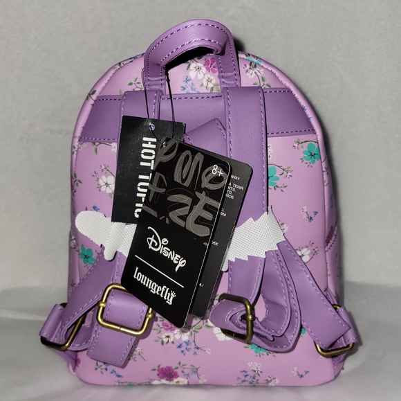 Loungefly Disney Robin Hood Kisses Floral Mini Backpack - Picture 8 of 8